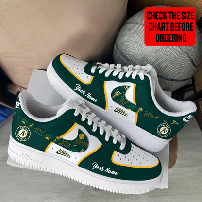 [FLASH SALE] NEW CUSTOMIZED MLB23 OAS OAKLAND ATHLETICS AF1 SHOES