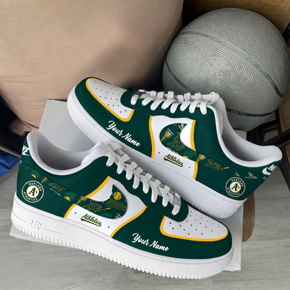 [FLASH SALE] NEW CUSTOMIZED MLB23 OAS OAKLAND ATHLETICS AF1 SHOES