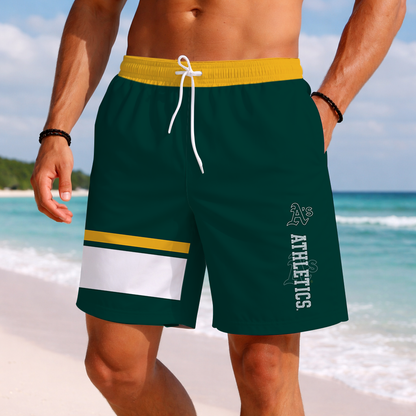 [FLASH SALE] NEW PREMIUM MLB23 OAS OAKLAND ATHLETICS BASEBALL SHORT PANTS