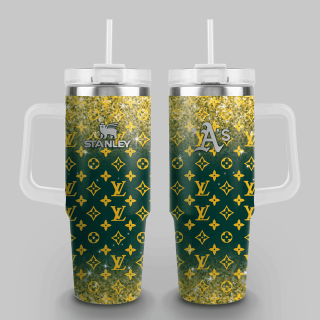 [FLASH SALE] NEW CUSTOMIZED MLB23 OAS OAKLAND ATHLETICS 40OZ TUMBLER