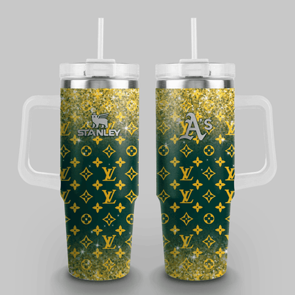 [FLASH SALE] NEW CUSTOMIZED MLB23 OAS OAKLAND ATHLETICS 40OZ TUMBLER
