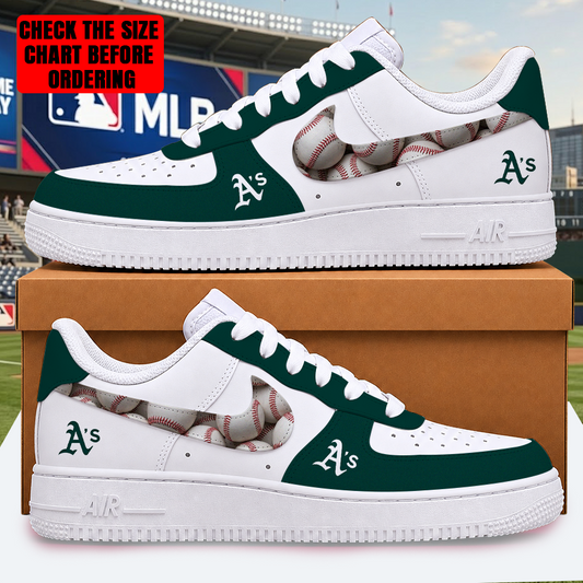 [FLASH SALE] NEW CUSTOMIZED MLB23 OAS OAKLAND ATHLETICS AF1 SHOES