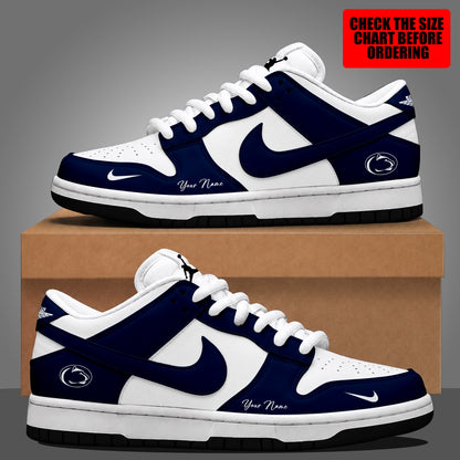 [FAN FAVORITE] NEW CUSTOMIZED NCAA FBS23 PNL PENN STATE NITTANY LIONS DUNK LOW SHOES