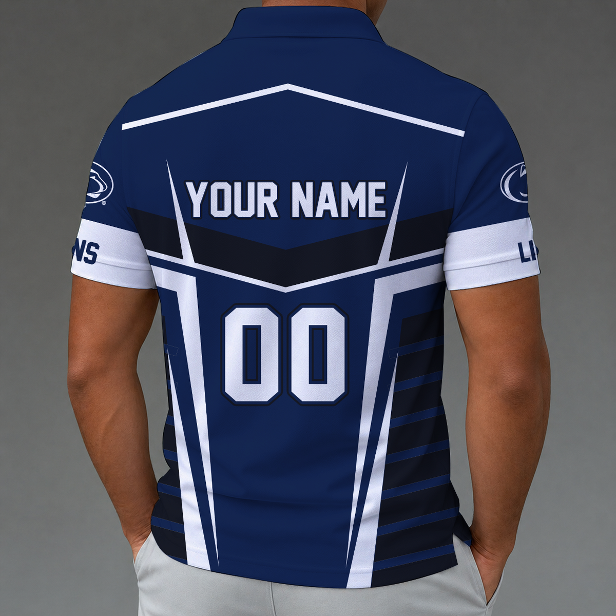 [FAN FAVORITE] NEW CUSTOMIZED NCAA FBS23 PNL PENN STATE NITTANY LIONS POLO SHIRT