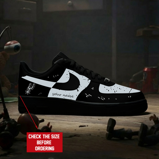 [HOT DEAL] NEW CUSTOMIZED NBA23 SAS SAN ANTONIO SPURS AF1 SHOES