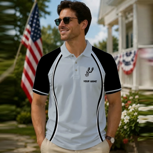 [HOT DEAL] NEW CUSTOMIZED NBA23 SAS SAN ANTONIO SPURS POLO SHIRT