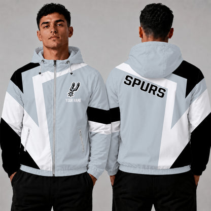[HOT DEAL] NEW CUSTOMIZED NBA23 SAS SAN ANTONIO SPURS WINDBREAKER JACKET