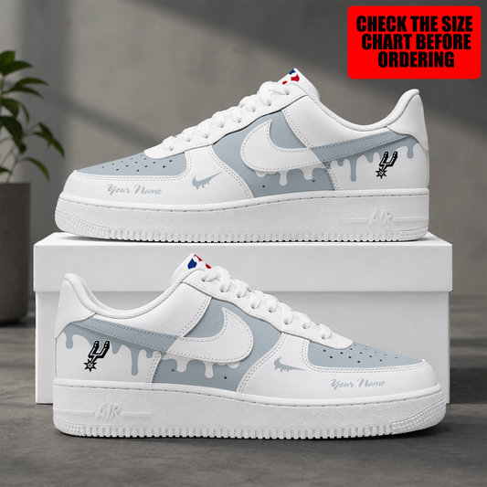 [HOT DEAL] NEW CUSTOMIZED NBA23 SAS SAN ANTONIO SPURS AF1 SHOES