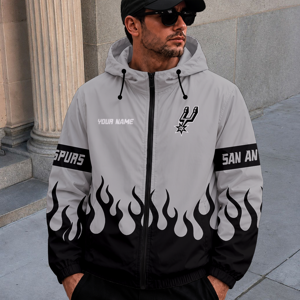 [HOT DEAL] NEW CUSTOMIZED NBA23 SAS SAN ANTONIO SPURS WINDBREAKER JACKET