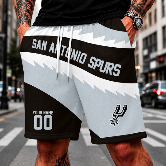 [HOT DEAL] NEW CUSTOMIZED NBA23 SAS SAN ANTONIO SPURS SHORT PANTS