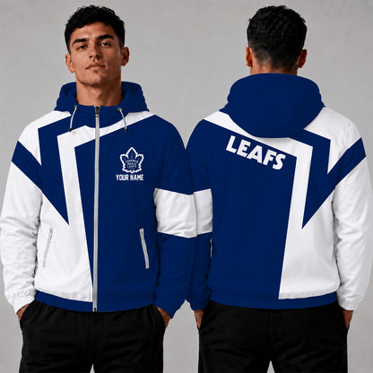 [SUPER SALE] NEW CUSTOMIZED NHL23 TML TORONTO MAPLE LEAFS WINDBREAKER JACKET