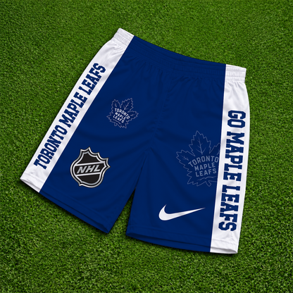 [SUPER SALE] NEW CUSTOMIZED NHL23 TML TORONTO MAPLE LEAFS SHORT PANTS