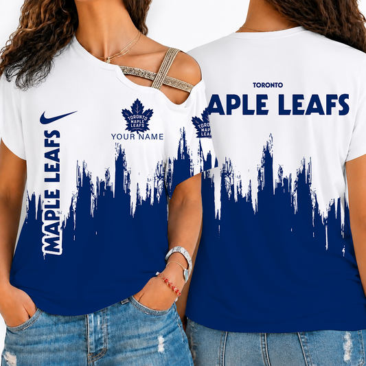 [SUPER SALE] NEW CUSTOMIZED NHL23 TML TORONTO MAPLE LEBJS SHOULDER SHIRT