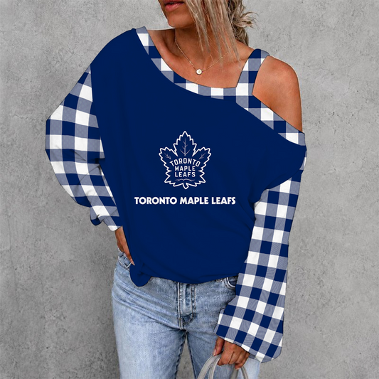 [SUPER SALE] NEW CUSTOMIZED NHL23 TML TORONTO MAPLE LEAFS DROP SHOULDER SWEATSHIRT