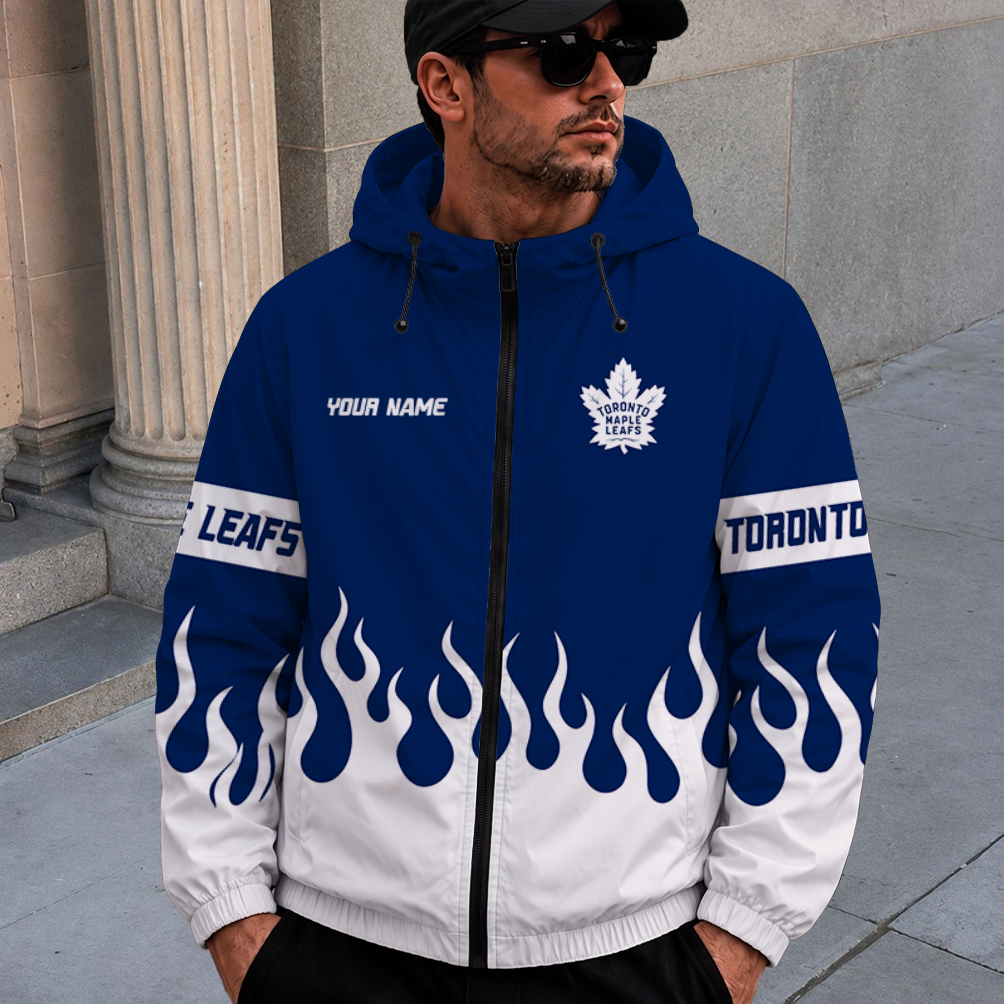 [SUPER SALE] NEW CUSTOMIZED NHL23 TML TORONTO MAPLE LEAFS WINDBREAKER JACKET