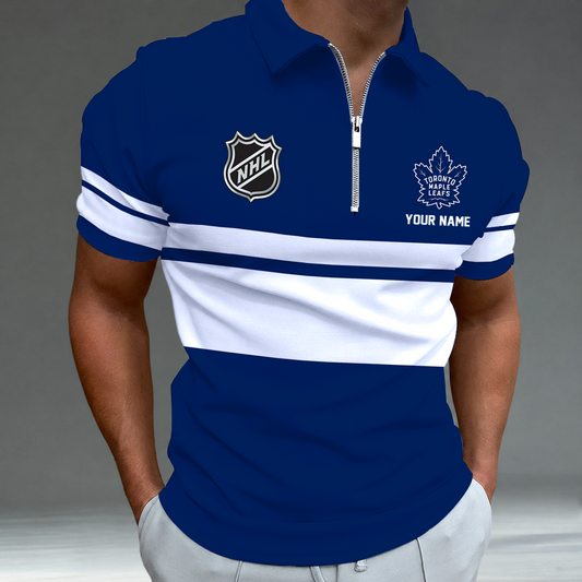 [SUPER SALE] NEW CUSTOMIZED NHL23 TML TORONTO MAPLE LEAFS POLO SHIRT