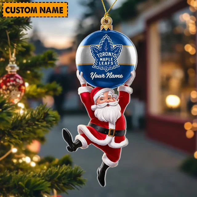 [SUPER SALE] NEW CUSTOMIZED NHL23 TML TORONTO MAPLE LEAFS CHRISTMAS ACRYLIC ORNAMENT