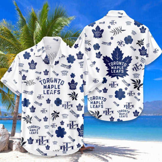 [SUPER SALE ]  NEW CUSTOMIZED NHL23 TML TORONTO MAPLE LEAFS UNISEX HAWAIIAN SHIRT