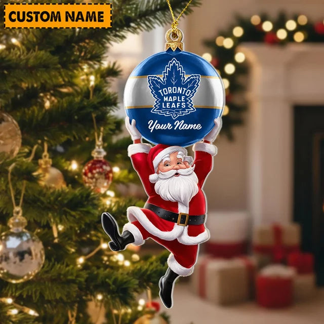 [SUPER SALE] NEW CUSTOMIZED NHL23 TML TORONTO MAPLE LEAFS CHRISTMAS ACRYLIC ORNAMENT