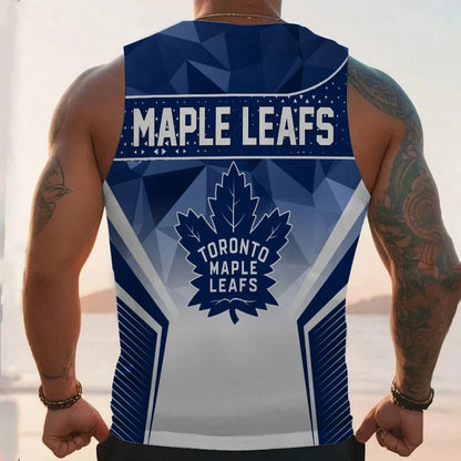 [SUPER SALE] NEW CUSTOMIZED NHL23 TML TORONTO MAPLE LEAFS UNISEX TANK TOP