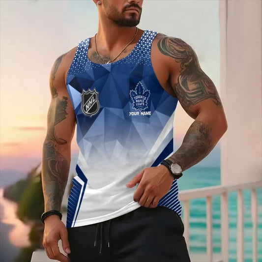 [SUPER SALE] NEW CUSTOMIZED NHL23 TML TORONTO MAPLE LEAFS UNISEX TANK TOP