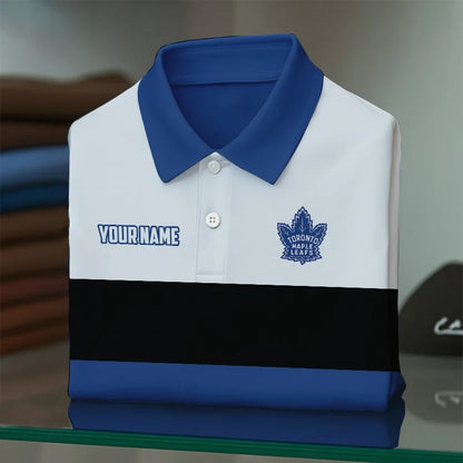 [SUPER SALE] NEW CUSTOMIZED NHL23 TML TORONTO MAPLE LEAFS POLO SHIRT