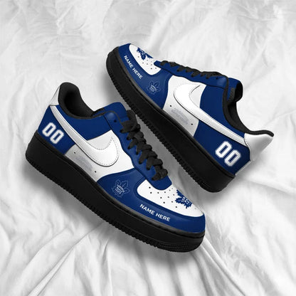 [SUPER SALE] NEW CUSTOMIZED NHL23 TML TORONTO MAPLE LEAFS AF1 SHOES