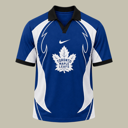 [SUPER SALE] NEW CUSTOMIZED NHL23 TML TORONTO MAPLE LEAFS POLO SHIRT