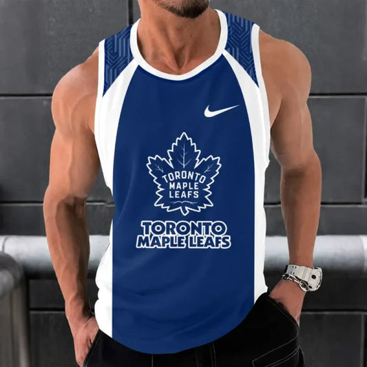 [SUPER SALE] NEW CUSTOMIZED NHL23 TML TORONTO MAPLE LEAFS UNISEX TANK TOP