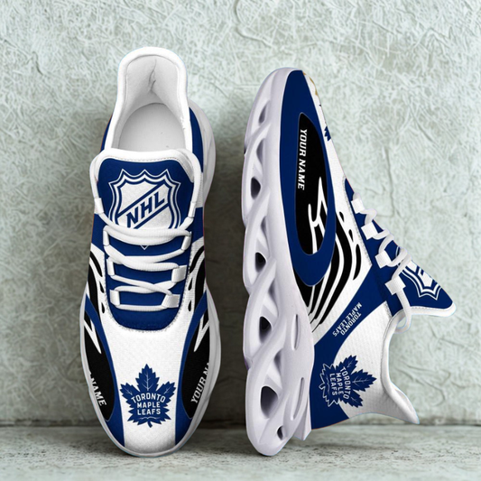 [SUPER SALE ] NEW CUSTOMIZED NHL23 TML TORONTO MAPLE LEAFS MAX SOUL SHOES