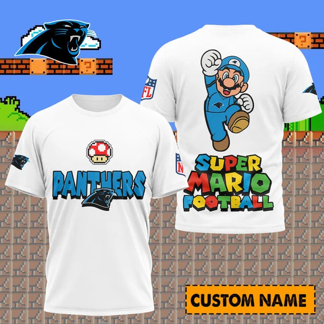 [SPECIAL OFFER] NEW CUSTOMIZED NFL23 CLP CAROLINA PANTHERS SUPER MARIO T-SHIRT, HOODIE, ZIP HOODIE