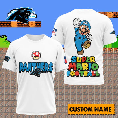 [SPECIAL OFFER] NEW CUSTOMIZED NFL23 CLP CAROLINA PANTHERS SUPER MARIO T-SHIRT, HOODIE, ZIP HOODIE