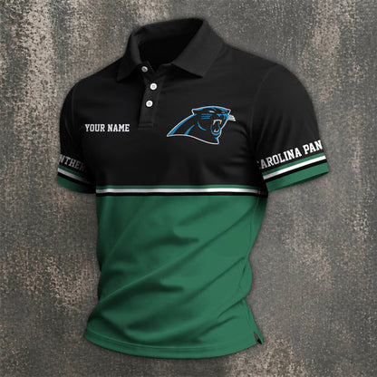 [SPECIAL OFFER] NEW CUSTOMIZED NFL23 CLP CAROLINA PANTHERS POLO SHIRT