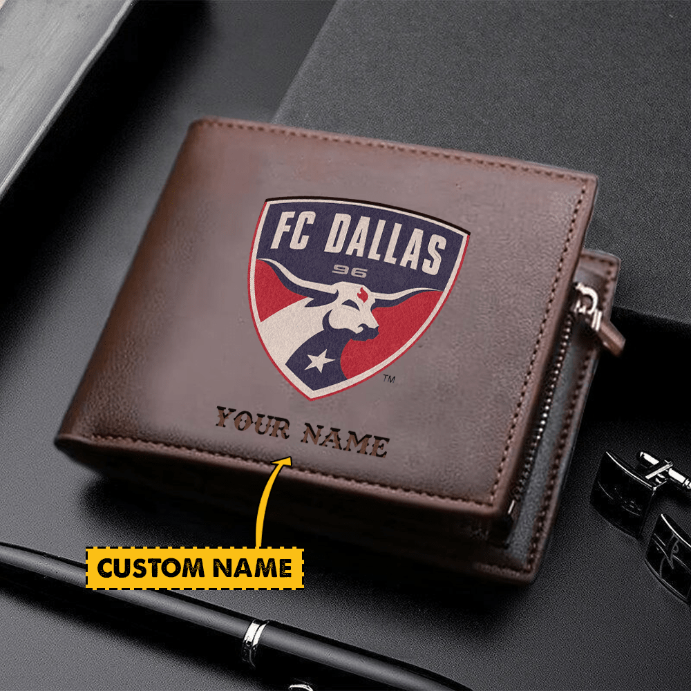 POPULAR NOW - NEW CUSTOMIZED MLS23 FCD DALLAS LEATHER WALLET