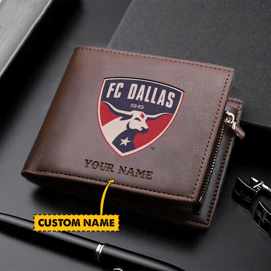 POPULAR NOW - NEW CUSTOMIZED MLS23 FCD DALLAS LEATHER WALLET