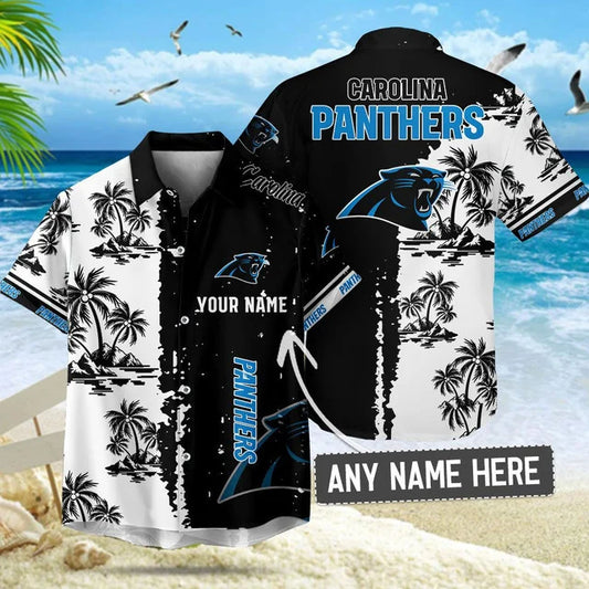 [SPECIAL OFFER] NEW CUSTOMIZED NFL23 CLP CAROLINA PANTHERS UNISEX HAWAIIAN SHIRT & SHORTS SET