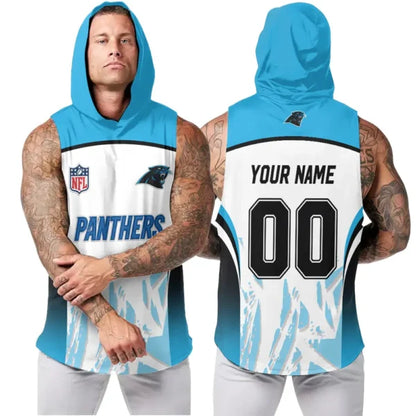 [SPECIAL OFFER] NEW CUSTOMIZED NFL23 CLP CAROLINA PANTHERS HOODED TANK TOP