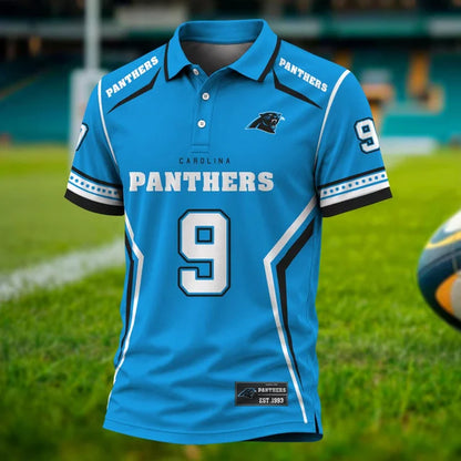 [SPECIAL OFFER] NEW CUSTOMIZED NFL23 CLP CAROLINA PANTHERS POLO SHIRT