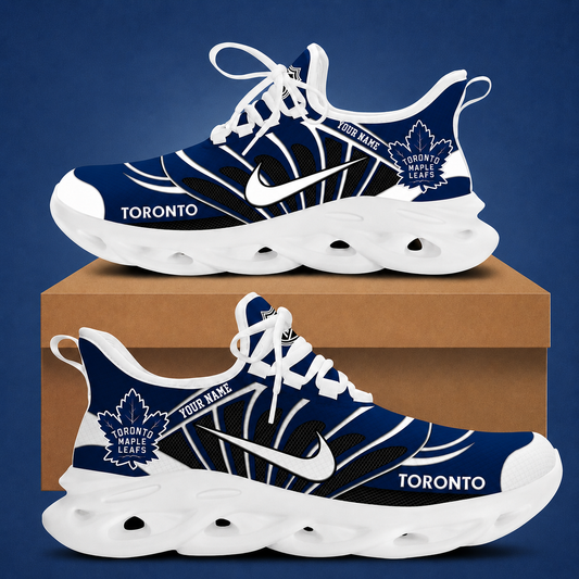 [SUPER SALE] NEW CUSTOMIZED NHL23 TML TORONTO MAPLE LEAFS CLUNKY SNEAKERS