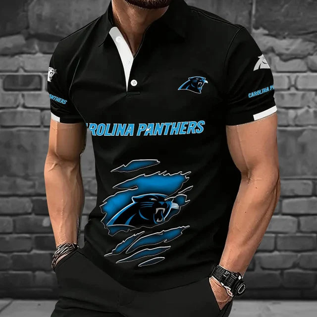 [SPECIAL OFFER] NEW CUSTOMIZED NFL23 CLP CAROLINA PANTHERS POLO SHIRT