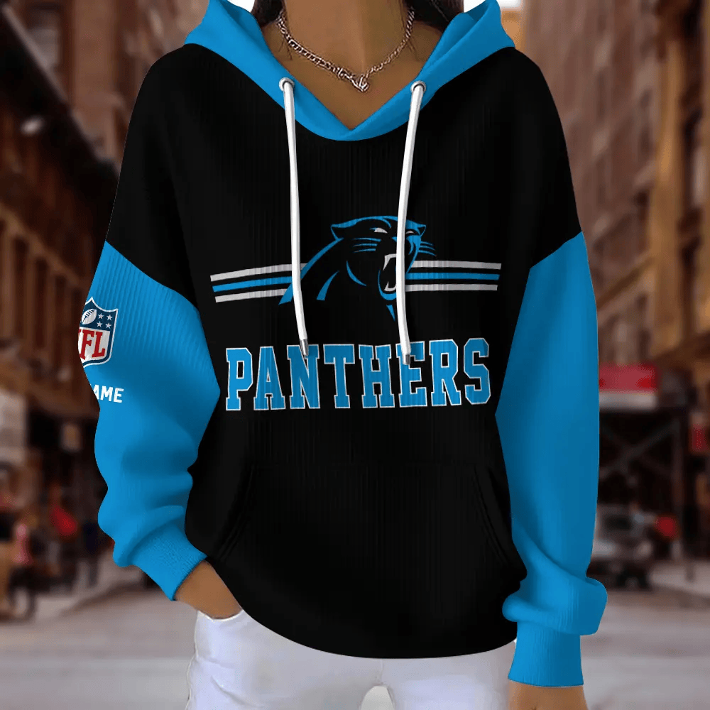 [SPECIAL OFFER] NEW CUSTOMIZED NFL23 CLP CAROLINA PANTHERS RIBBED HOODIE & SWEATSHIRT