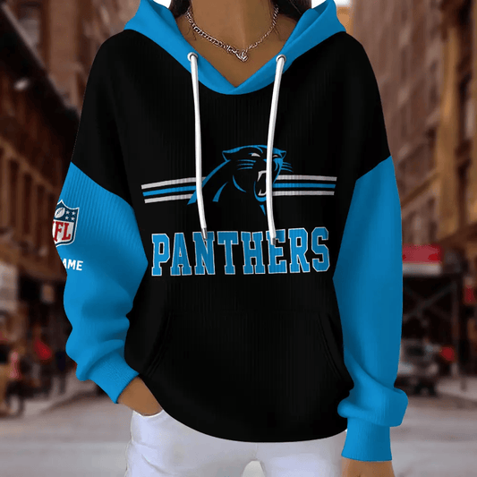 [SPECIAL OFFER] NEW CUSTOMIZED NFL23 CLP CAROLINA PANTHERS RIBBED HOODIE & SWEATSHIRT