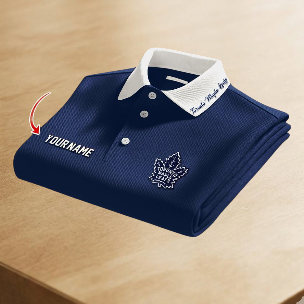 [SUPER SALE] NEW CUSTOMIZED NHL23 TML TORONTO MAPLE LEAFS POLO SHIRT