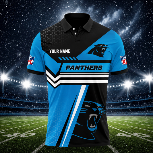 [SPECIAL OFFER] NEW CUSTOMIZED NFL23 CLP CAROLINA PANTHERS POLO SHIRT