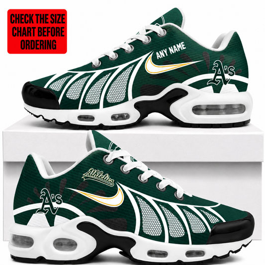 [FLASH SALE] NEW CUSTOMIZED MLB23 OAS OAKLAND ATHLETICS AIR MAX PLUS SNEAKERS