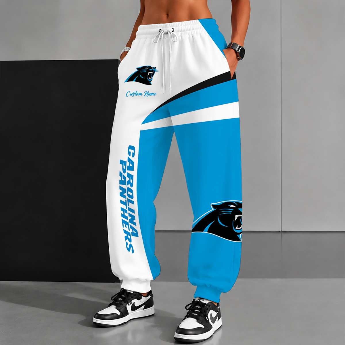 [SPECIAL OFFER] NEW CUSTOMIZED NFL23 CLP CAROLINA PANTHERS SWEATPANTS