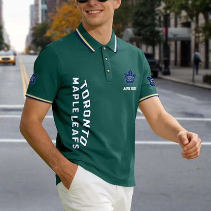 [SUPER SALE] NEW CUSTOMIZED NHL23 TML TORONTO MAPLE LEAFS POLO SHIRT