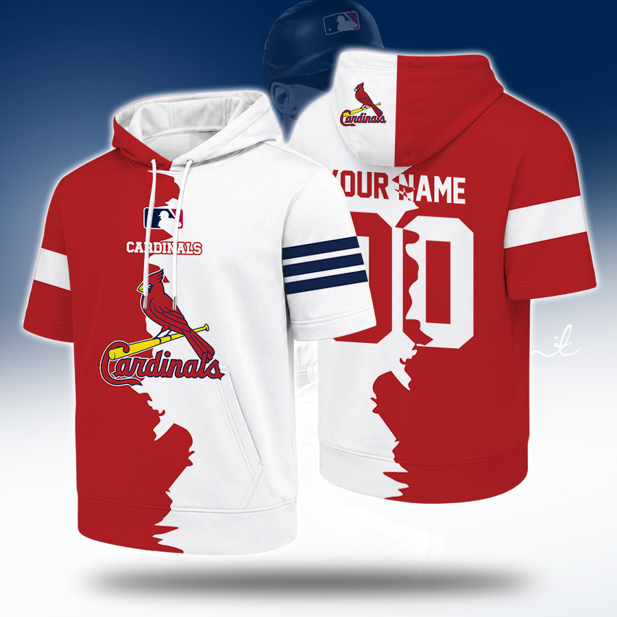 [FLASH SALE] NEW CUSTOMIZED MLB24 SLC ST. LOUIS CARDINALS SHORT SLEEVE HOODIE