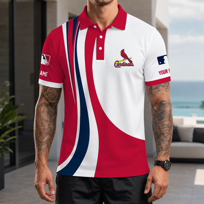 [FLASH SALE] NEW CUSTOMIZED MLB24 SLC ST. LOUIS CARDINALS POLO SHIRT
