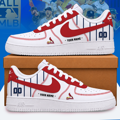 [FLASH SALE] NEW CUSTOMIZED MLB24 SLC ST. LOUIS CARDINALS AF1 SHOES